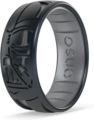 Vista 16 de Enso Rings Anillo de boda de silicona – Diseños grabados de Star Wars – Ajuste cómodo – Hecho en Estados Unidos – Ideal para uso activo