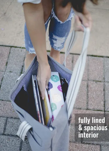 Vista 7 de Bolso con cremallera para mujer con diseño de iglesia cristiana