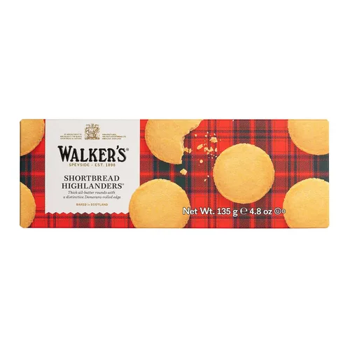 Vista 16 de Walker's Shortbread Highlanders, galletas de mantequilla pura de mantequilla, caja de 4.7 onzas (paquete de 2)