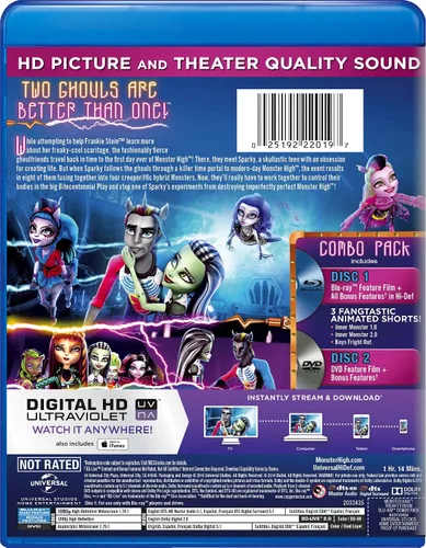 Vista 3 de Monster High Freaky Fusion Blu-ray