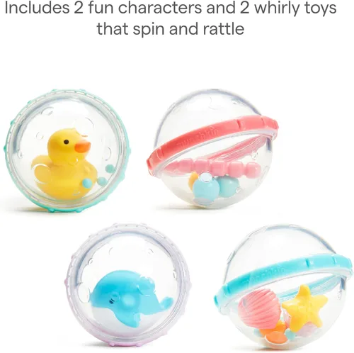 Vista 9 de Munchkin® Float & Play Bubbles™ - Juguete de baño para bebés y niños pequeños, 4