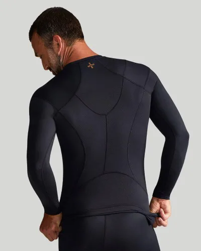Vista 2 de Tommie Copper Men's Pro-Grade Shoulder Support Shirt I UPF 50, Long Sleeve Compression Shirt, Upper Body & Posture Support