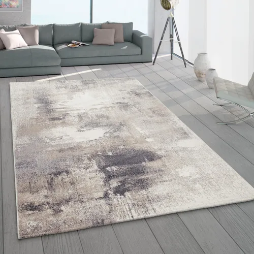 Vista 5 de Paco Home Alfombra abstracta Artful Mottled Color Patrón en Beige Gris, Tamaño: 2' x 3'3