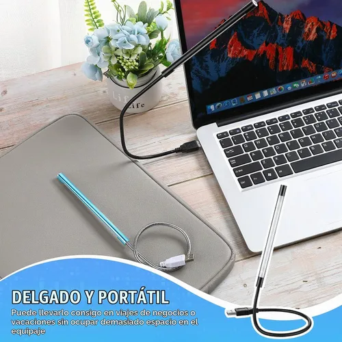 Vista 4 de Mudder 2 piezas de luz LED USB para teclado, laptop, lámpara de computadora