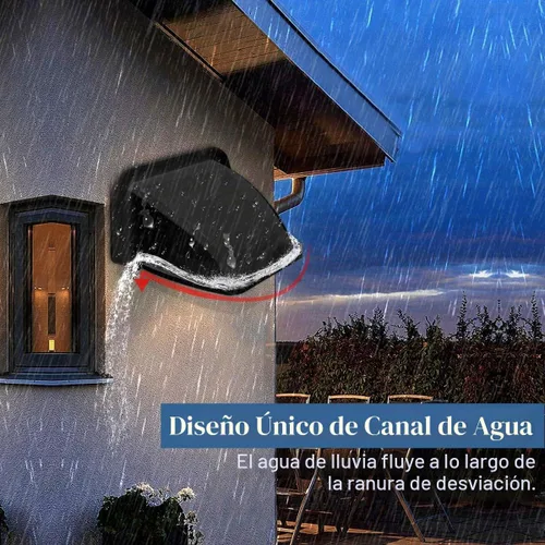 Vista 4 de Cubiertas universales para cámaras de seguridad, protección contra sol y lluvia, techo protector impermeable para cámaras Bullet y Dome, cubierta