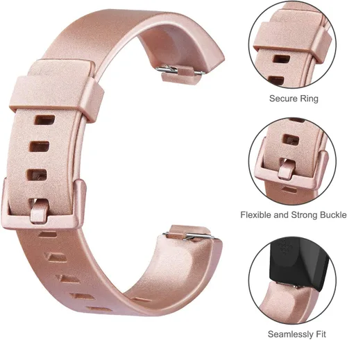 Vista 3 de AK Pulseras de TPU suaves compatibles con Fitbit Inspire 2/Fitbit Inspire HR/Fitbit Inspire/Fitbit Ace 2, correas deportivas impermeables