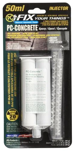 Vista 9 de PC Products, PC-Concrete PRO - Adhesivo epóxico para anclaje de alta resistencia, 8.45 onzas líquidas