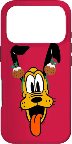 Vista 30 de Disney Plutón - Funda para iPhone 17 con diadema de pudín navideño