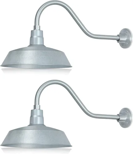 Vista 46 de 14 pulgadas. RLM Warehouse - Pantalla con brazo de cuello de cisne y bombilla Led A19 5000K de 9W