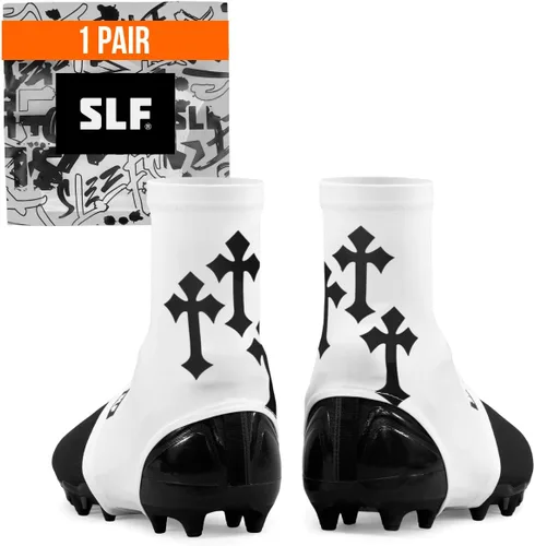 Vista 37 de SLEEFS Fundas de fútbol para cordones seguros, se adapta a cualquier taco Negro