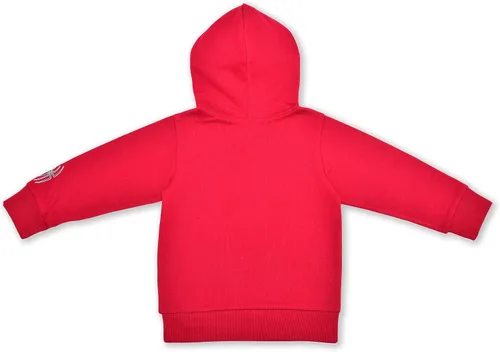 Vista 2 de Marvel Sudadera con capucha Spiderman para niños pequeños y pequeños, color rojo