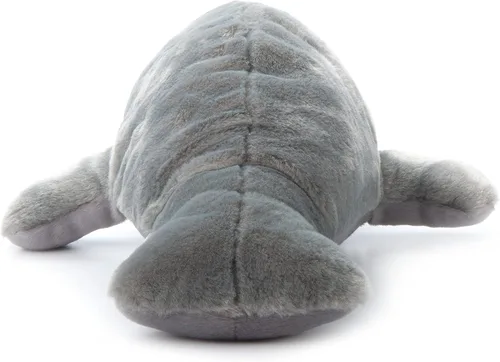 Vista 3 de The Petting Zoo Conservation Manatee - Peluche de peluche, regalos para niños, animales del océano, juguete de peluche de manatí de 18 pulgadas