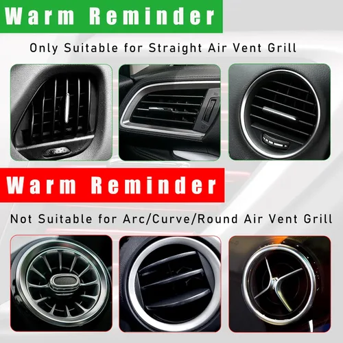 Vista 6 de Kewucn 20 PCS Tiras Decorativas para Rejillas de Aire Acondicionado de Coche, Impermeables y Flexibles para Decoración de Rejillas de Aire de Coche