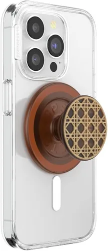 Vista 12 de PopSockets Agarre de teléfono para MagSafe con soporte, soporte magnético, parte superior intercambiable, sujeción segura para fundas MagSafe