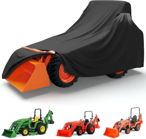 Vista 9 de STARTWO Cubierta Completa para Tractor Impermeable de Servicio Pesado, Universal se Adapta a la Mayoría de Tractores Utilitarios Compactos