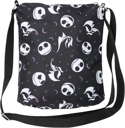 Vista 2 de Disney Bolso bandolera Nightmare Before Christmas Jack Skellington AOP Sling para mujer, Negro