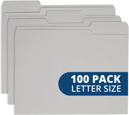 Vista 20 de Blue Summit Supplies 100 carpetas de archivos, cartas, colores surtidos