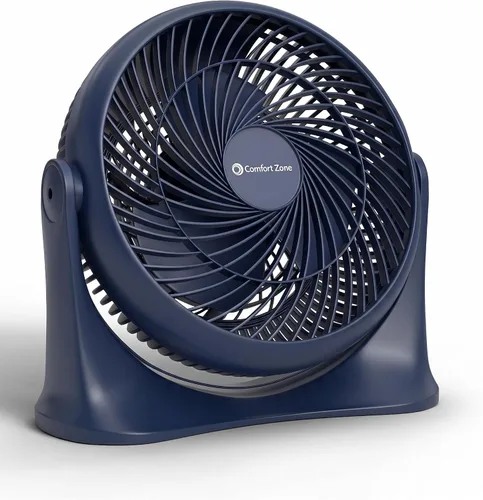 Vista 12 de Comfort Zone Ventilador circulador de aire de mesa de alta velocidad de 11 pulgadas, ventilador personal silencioso con 3 velocidades e inclinación
