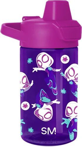 Vista 14 de Simple Modern Marvel Spiderman - Botella de agua Summit de plástico Tritan para niños, taza sin BPA de 12 onzas con tapa cubierta con popote a