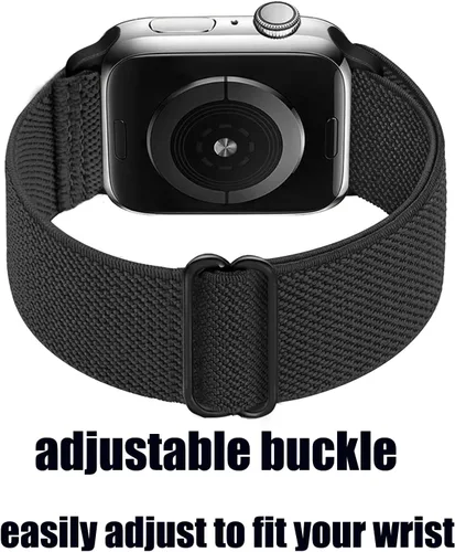 Vista 3 de Paquete de 8 correas elásticas deportivas de repuesto compatibles con IWatch de 1.496 pulgadas/1.575 pulgadas/1.614 pulgadas/1.654 pulgadas/1.732