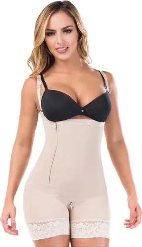 Vista 6 de LT.ROSE Fajas Postparto Colombianas Tummy Control Shapewear for Women 21111 Entrepierna abierta beige