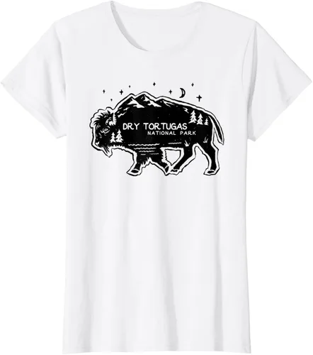 Vista 17 de Camiseta Dry Tortugas National Park Buffalo FL Cutout Florida, Blanco, S