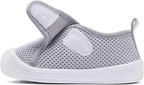 Vista 4 de BMCiTYBM Zapatos de bebé para niños y niñas, zapatos para caminar para niños pequeños, zapatos ligeros antideslizantes para 6, 9, 12, 18, 24 meses