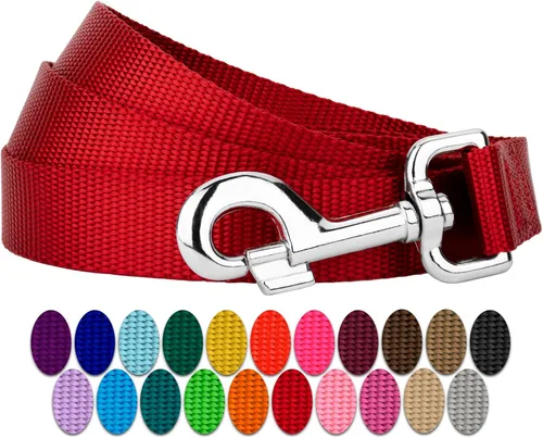 Vista 26 de Country Brook Petz - Correa para perro de nailon duradera de estilo tradicional de 1 pulgada con broche fácil de usar para razas pequeñas, medianas