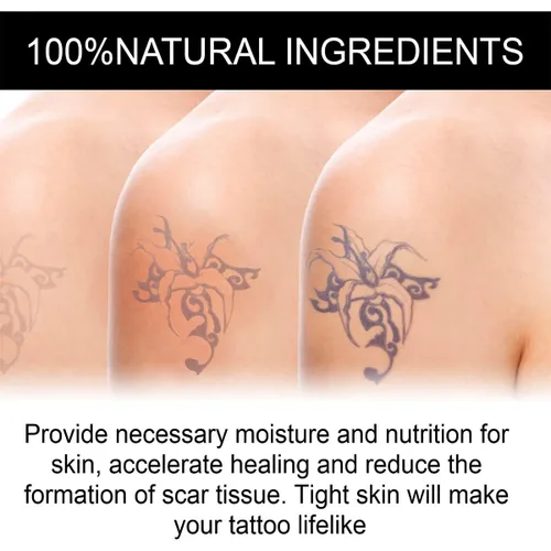 Vista 6 de Simple: manteca de tatuaje, bálsamo de cuidado posterior del tatuaje, cuidado del tatuaje, mejora del color que revive tatuajes viejos, hidrata