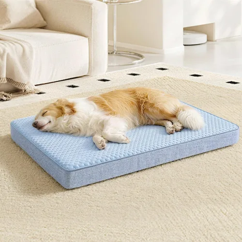Vista 8 de WATANIYA PET Cama de Espuma Viscoelástica para Perros Medianos, Camas Refrescantes para Perros Medianos, Cama Ortopédica Lavable para Mascotas