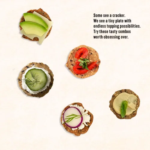 Vista 5 de Mary's Gone Crackers Super Seed Crackers, Everything, 4 onzas (paquete de 1), proteína orgánica a base de plantas, sin gluten