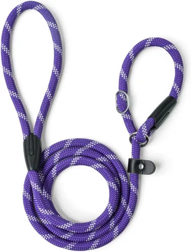 Vista 9 de WePet Correa antideslizante de entrenamiento para perros, sin tirones, plomo reflectante duradero, cuerda de bucle resistente para cachorros, mango