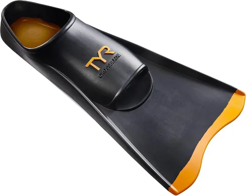 Vista 11 de TYR Crossblade Fins 2.0 - Aletas de natación de goma natural duraderas de hoja corta para entrenamiento de fuerza, velocidad y resistencia de piernas