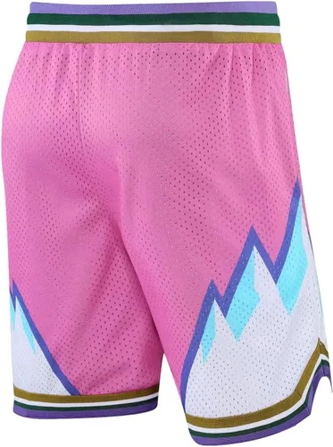Vista 4 de BOOMLEMON Pantalones cortos de baloncesto para hombre, pantalones cortos de entrenamiento de gimnasio, pantalones cortos deportivos de malla