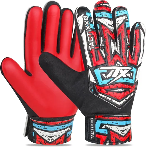 Vista 12 de Guantes de portero de fútbol para niños y jóvenes, guantes de portero de fútbol Funky antideslizantes con palma de látex de 0.16 in con agarres