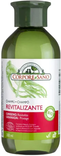 Vista 2 de Corpore Sano Champú Revitalizante GINSENG Y GRANADA-CERTIFICADO ORGÁNICO-SIN PARABENOS-10.1 fl oz/10.1 fl oz