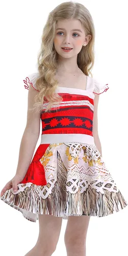 Vista 2 de AmzBarley Girls Birthday Party Outfits Princess Dress up Lace Sleeveless Christmas Costume Cosplay Clothes with Accessories