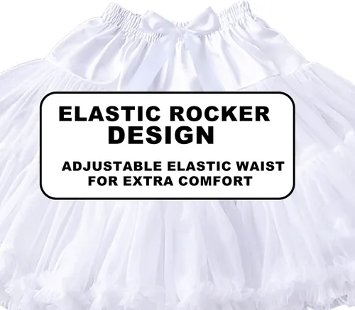 Vista 5 de Enagua blanca Falda Enaguas blancas para mujer Falda esponjosa blanca Falda corta Enagua Falda Enagua