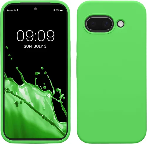 Vista 203 de kwmobile Funda Compatible con Google Pixel 6 Pro - Funda de Teléfono de Silicona TPU con Acabado Suave - Azul Caribe