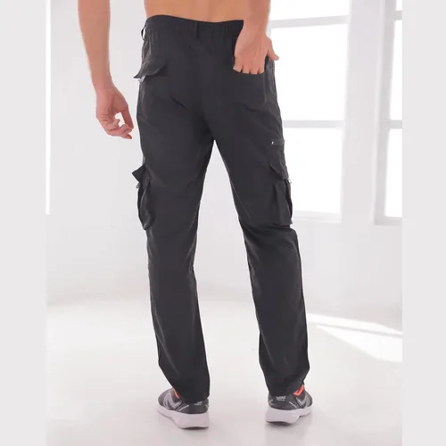 Vista 8 de Pantalón de carga para hombre al aire libre, ligero, táctico, para senderismo, jogger, ajuste clásico, bolsillos múltiples