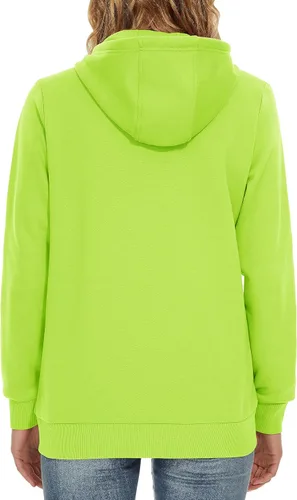 Vista 20 de TACVASEN Sudaderas con capucha y cremallera para mujer, ligera, de rizo francés, con cremallera completa y bolsillos