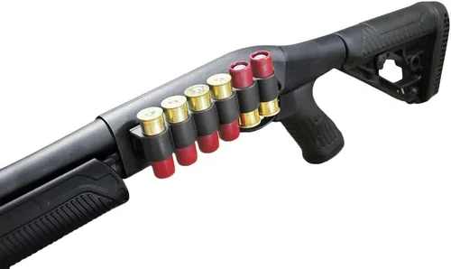 Vista 8 de Adaptive Tactical Soporte de carcasa montado en receptor de escopeta con capacidad para 6 rondas de munición de calibre 12