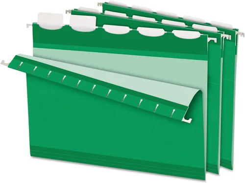 Vista 12 de Pendaflex Carpetas colgantes reforzadas Ready-Tab, tamaño carta, colores surtidos, 5 pestañas, 25/BX (42592)