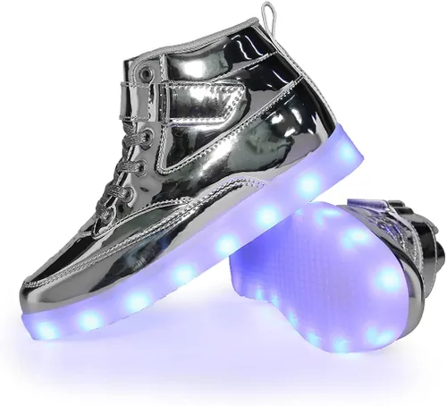 Vista 2 de Voovix Zapatos unisex con luz LED para mujeres y hombres