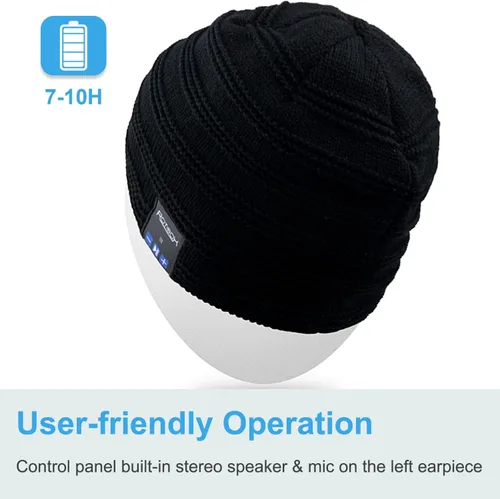 Vista 77 de Rotibox - Gorro inalámbrico con Bluetooth para deportes al aire libre, regalo de Navidad.