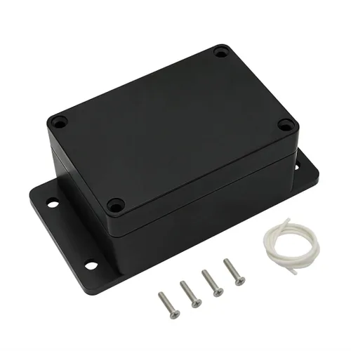 Vista 11 de Caja de conexiones impermeable a prueba de polvo IP65 de plástico ABS, proyecto eléctrico universal con oreja fija, color negro, 3.26"x 2.28"x 1.29