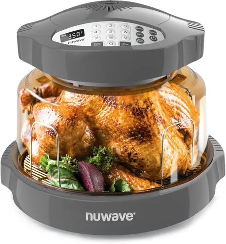 Vista 10 de Nuwave Horno infrarrojo Pro Plus 2, encimera, convección, cocina fresca o congelada, sin descongelación ni precalentamiento, cocina saludable, calor