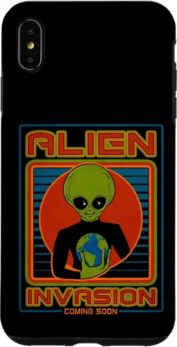 Vista 25 de Funda para iPhone 13 Pro Max Alien Invasion 1984 Tech Noir Distopía