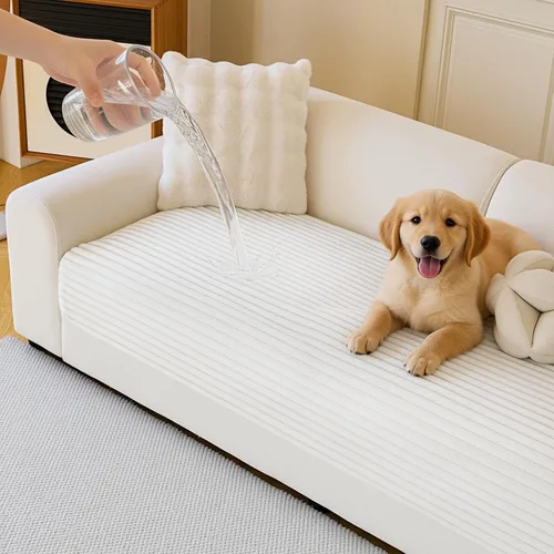 Vista 14 de MYSKY HOME Funda de sofá en forma de L, 100% impermeable para mascotas, fundas de sofá modular en forma de L, fundas de sofá antideslizantes