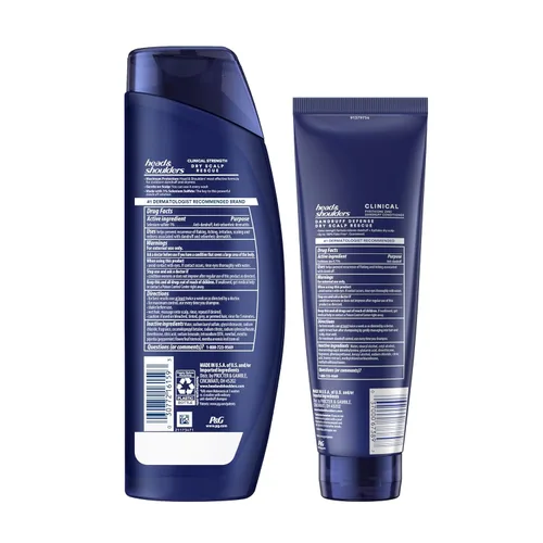 Vista 9 de Head & Shoulders - Champú y acondicionador Clinical Strength Dry Scalp Rescue, champú y acondicionador anticaspa y para el cuero cabelludo reseco
